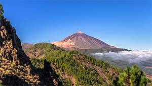 Wandergebiet Las Canadas del Teide.... Blick auf den Pico del Teide und in den Nationalpark