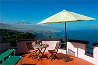 Ausblick von der Turmwohnung auf der Finca Faisan Azul bei Teneriffa-Ferienhaus.net