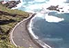 Blick auf den Sandstrand Mesa del Mar in Tacaronte - Nordküste von Teneriffa
