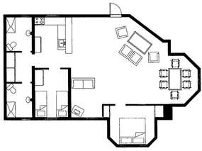 Blick aufs Haus