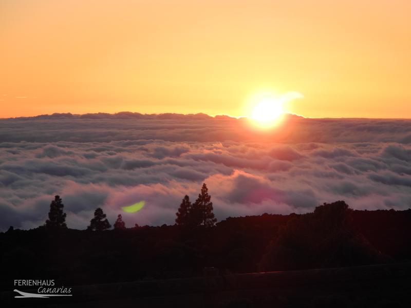 Blick auf den Sonnenuntergang
