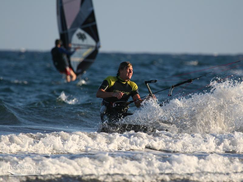 Ein Kiter in El Medano