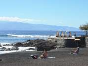 Badebucht in Alcala an der Südwest Küste von Teneriffa