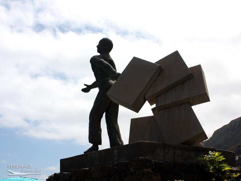 Skulptur am Ortseingang von Garachico