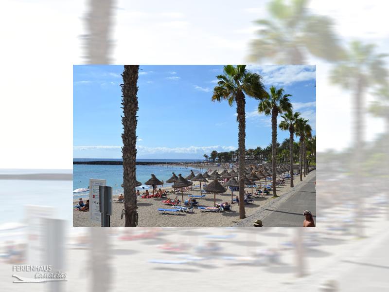 Blick auf den Strand Playa Las Americas