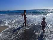 Urlauber am Meer auf Teneriffa