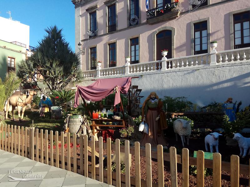 Blick auf die Krippe in La Orotava