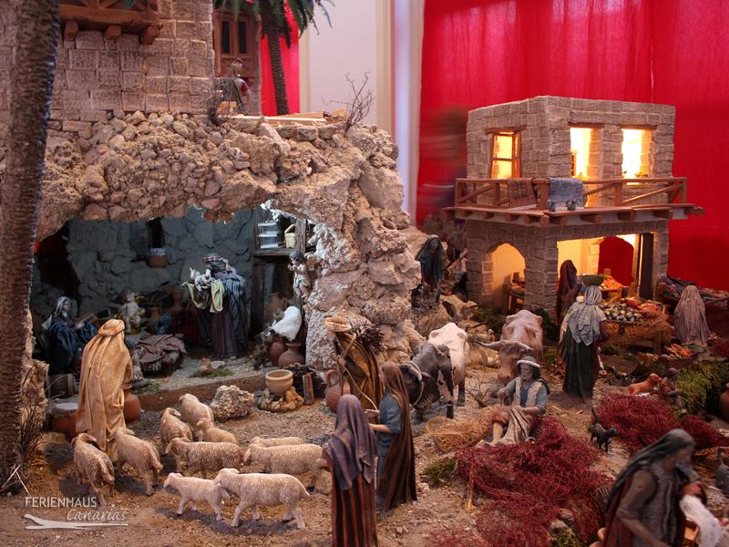 Blick auf die Krippe in La Orotava