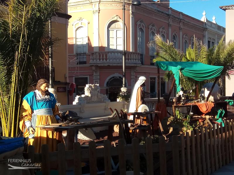 Blick auf die Krippe in La Orotava