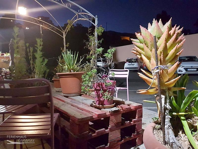 Terrasse vom Höhlenrestaurant La Cantera in Granadilla