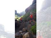 Zwischen den Felsen in der Masca Schlucht