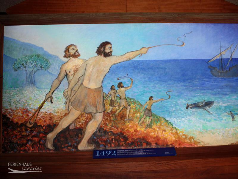 Wandbild - die Guanchen