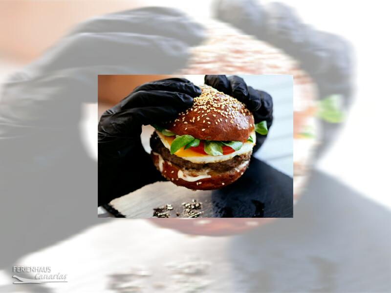 Streetfood Burger beim Burgerfestival auf Teneriffa