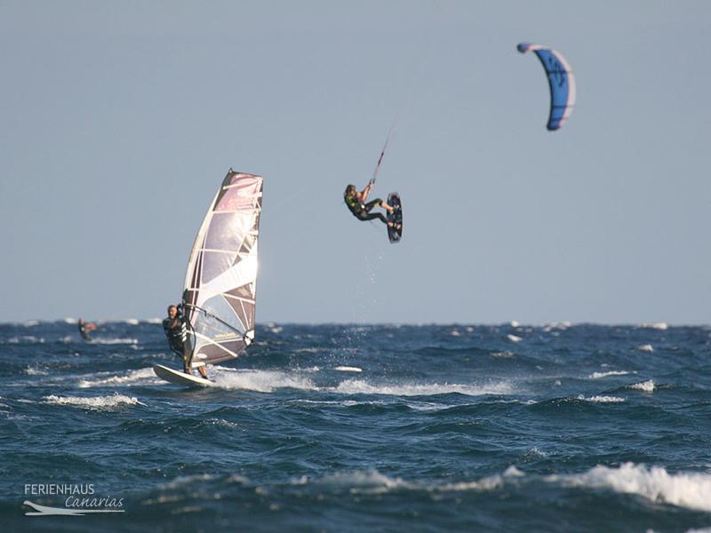 Surfen und Kiten in el Medano