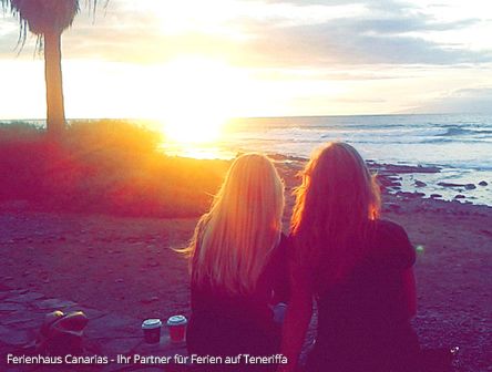 Syliva und Lisa am Meer in El Medano
